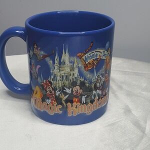 Disney Parks Magic Kingdom Castle‎ Fireworks 3D Original Mug Mickey Winnie More